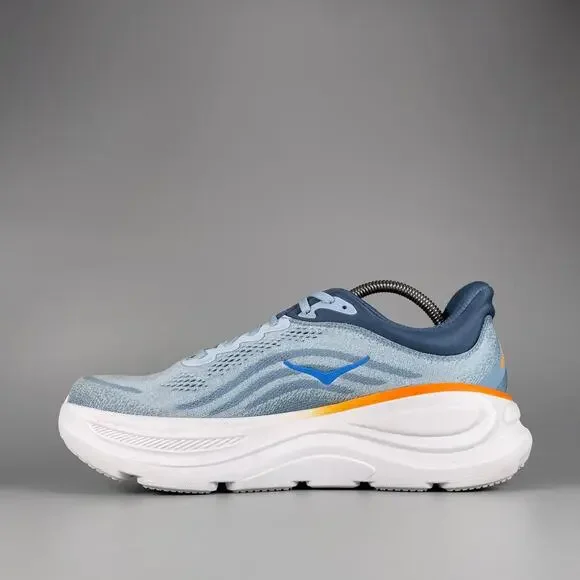 HOKA One Bondi 9 Men's 9.5 2E Drizzle Downpour Running Blue Shoe Running Sneaker - Picture 7 of 9